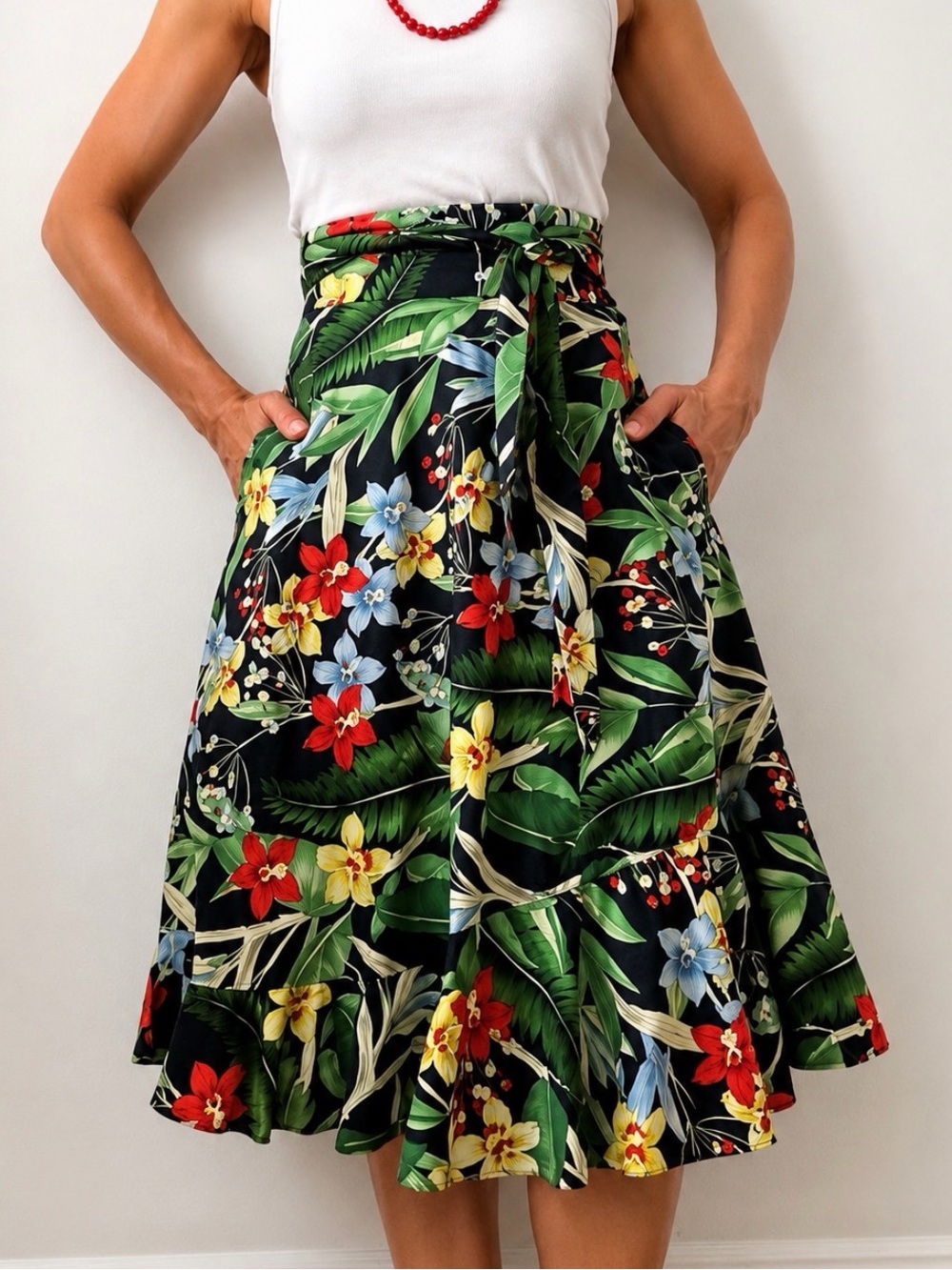 Zara Flower print skirt like new